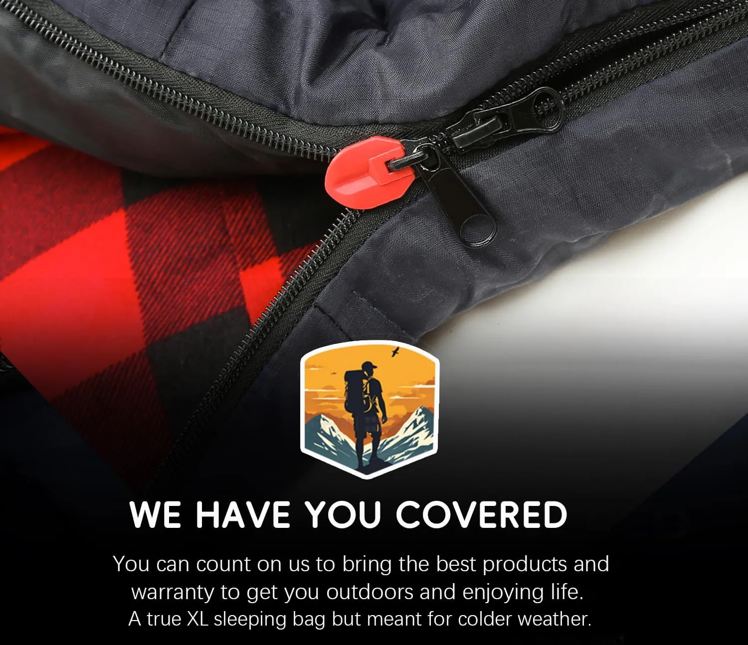0 Degree Sleeping Bag Cotton Flannel Sleeping Bags for Adults Cold Weather Camping Winter Zero Degree Warm Weather Big and Tall