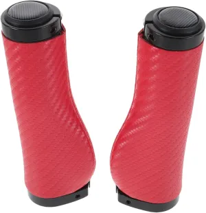 1 Pair Ergonomic Mountain Bike Handle Grips Non Slip PU Bicycle Handlebar Covers Shock Absorbing and Hand Sewn for Comfort Easy Installation for Cycling Adventures Fit