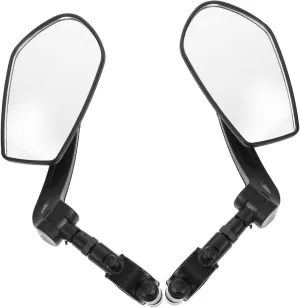 1Pair Bike Rearview Mirror Rotatable Design for Enhanced Visibility Easy Installation Handlebars Lightweight Durable Material Suitable for Mountain and Electric