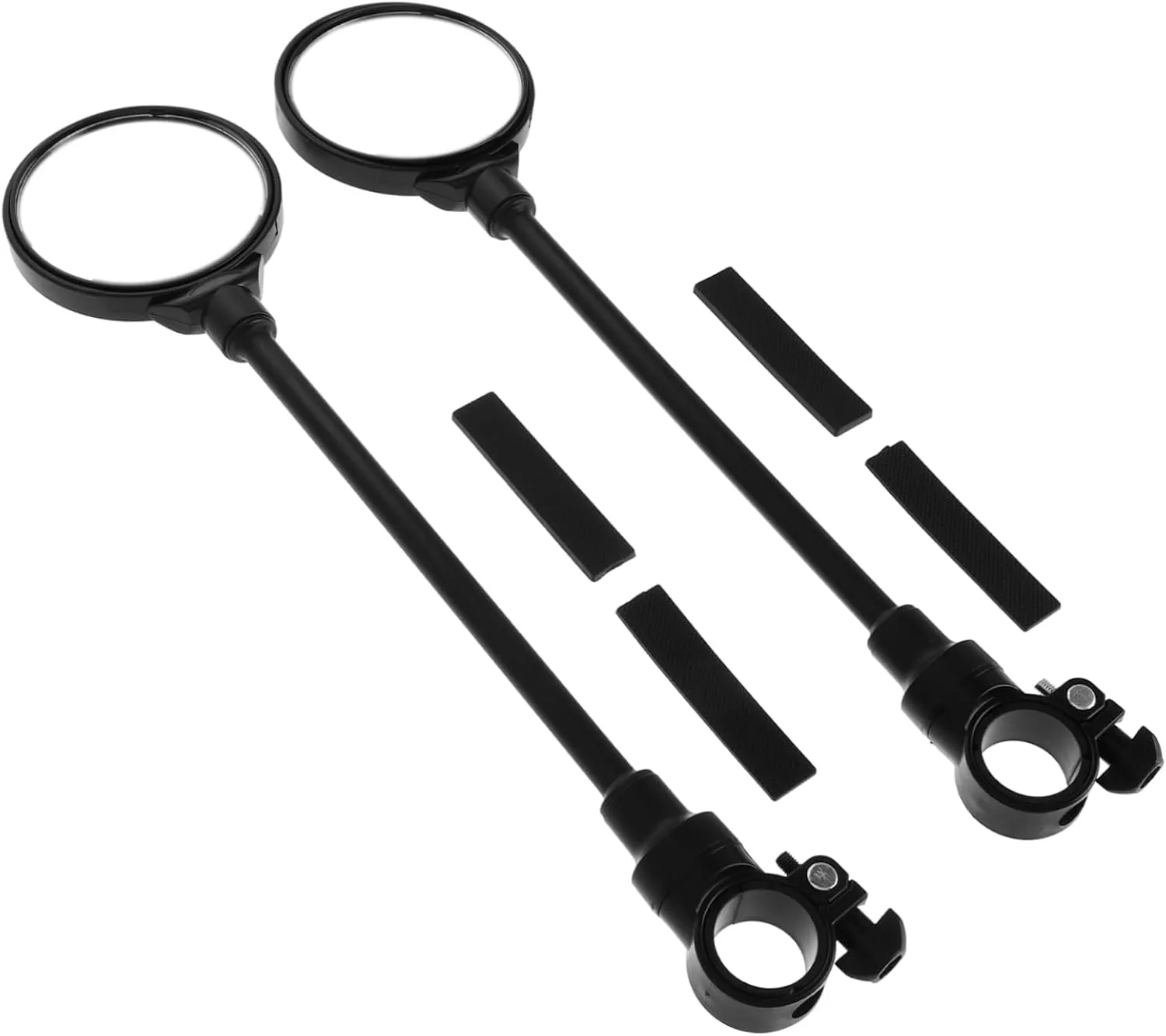 1pair Rotatable Handlebar Mounted Rearview Mirror for Fit High Definition Convex Mirror for Motorcycles Electric Scooters and Easy Installation Design