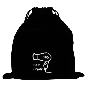 1pc Hair Dryer Storage Bag Portable Hair Dryer Shoe Drawstring Hair Dryer Drawstring Bag Black Jewelry Drawstring Bag for Hair Dryers Hair Dryer Bag Travel Flannel Headband Wen Wan