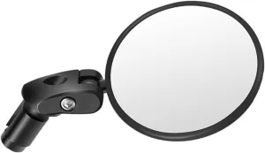 1Pc Round Bike Mirror for Handlebar High Brightness Reflective Design Easy Installation Safety Cycling Accessory for Bicycles and Bikes