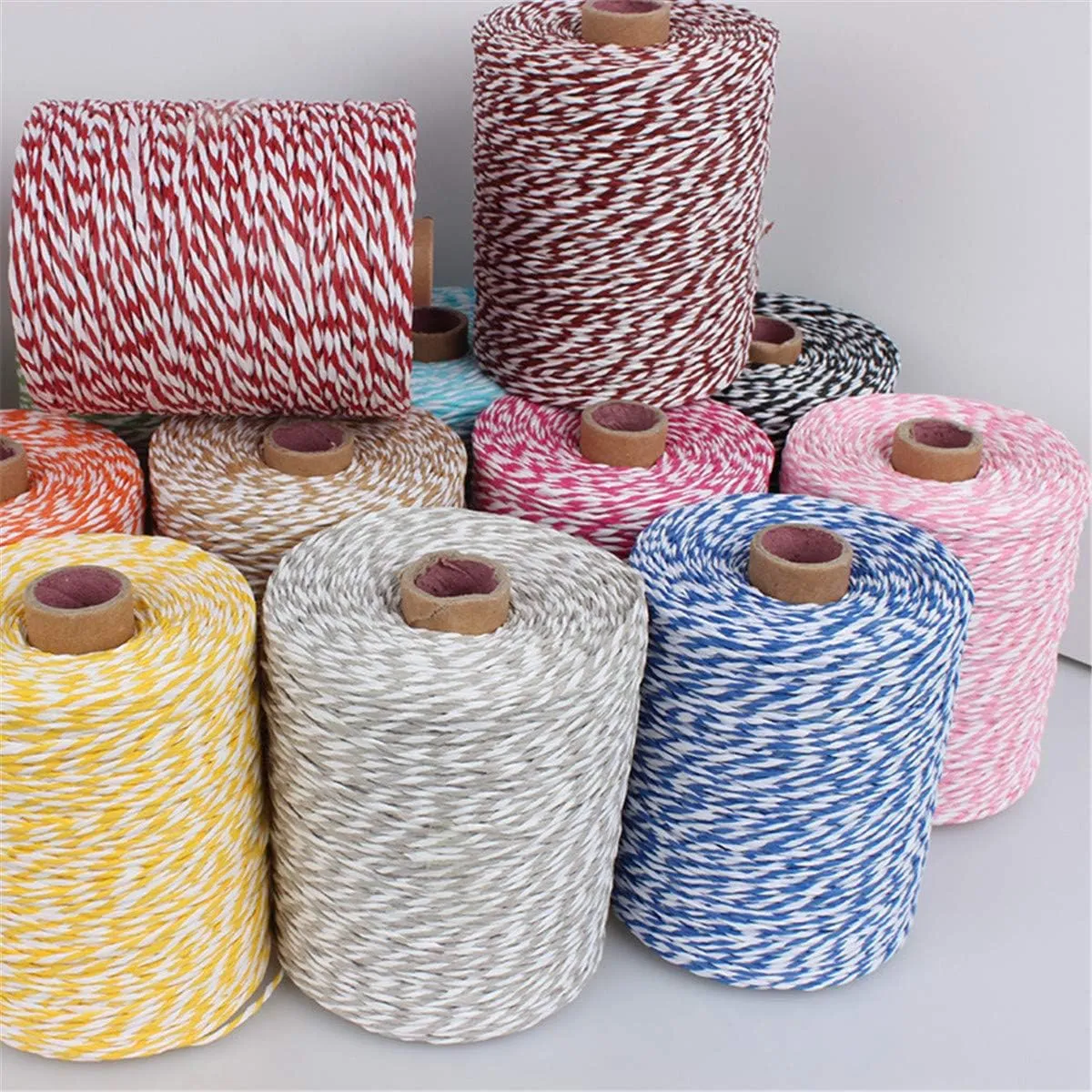 2 Pack of Natural Cotton Golden Silk Colorful Raffia Yarn Cotton Line Rayon Raffia Rope for Summer Sun Straw Hat Beach Bag DIY Hand Knitting Handbag