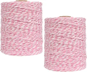 2 Pack of Natural Cotton Golden Silk Colorful Raffia Yarn Cotton Line Rayon Raffia Rope for Summer Sun Straw Hat Beach Bag DIY Hand Knitting Handbag