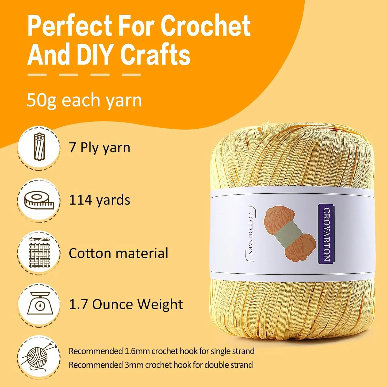 2 Pack Raffia Yarn for Crochet, Soft Cotton Yarn for Crocheting Summer Beach Bag/Hat, 228 Yards/3.52 Ounce Ribbon Paper Yarn for Beginners DIY Hand Knitting Handbag (Black)