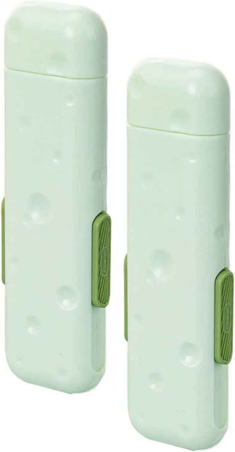 3 in 1 Needle Threaders Seam Ripper, Automatic Stretchable Seam Rippers for Sewing, Threader Openers Quick Sewing Set Tool with Magnetic Needle Storage Case for Hand Embroidery Sewing (Green*2)