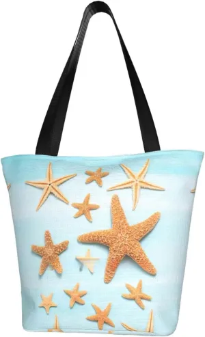 3D Beautiful Maritime Summer Print Multifunctional Tote Daypacks for Women Work Travel Shopping Handbags Shoulder Bag