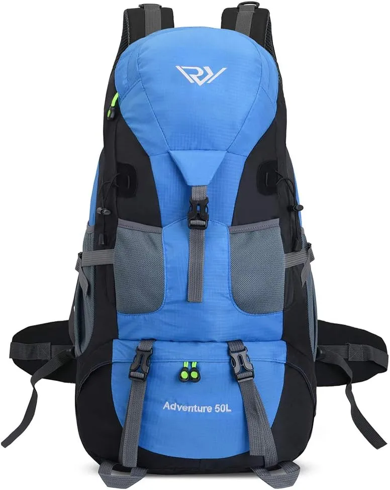 50L Hiking Backpack, Waterproof Lightweight Daypack for Outdoor Camping Travel