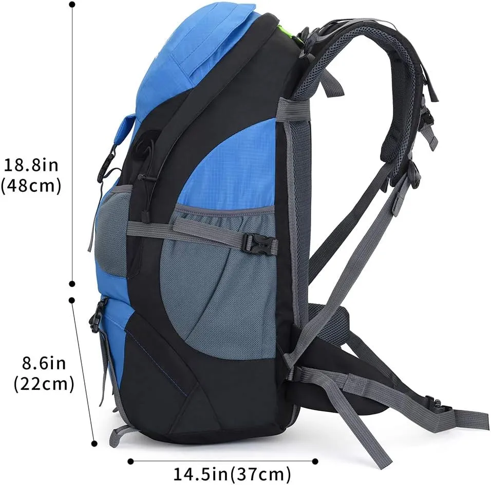 50L Hiking Backpack, Waterproof Lightweight Daypack for Outdoor Camping Travel