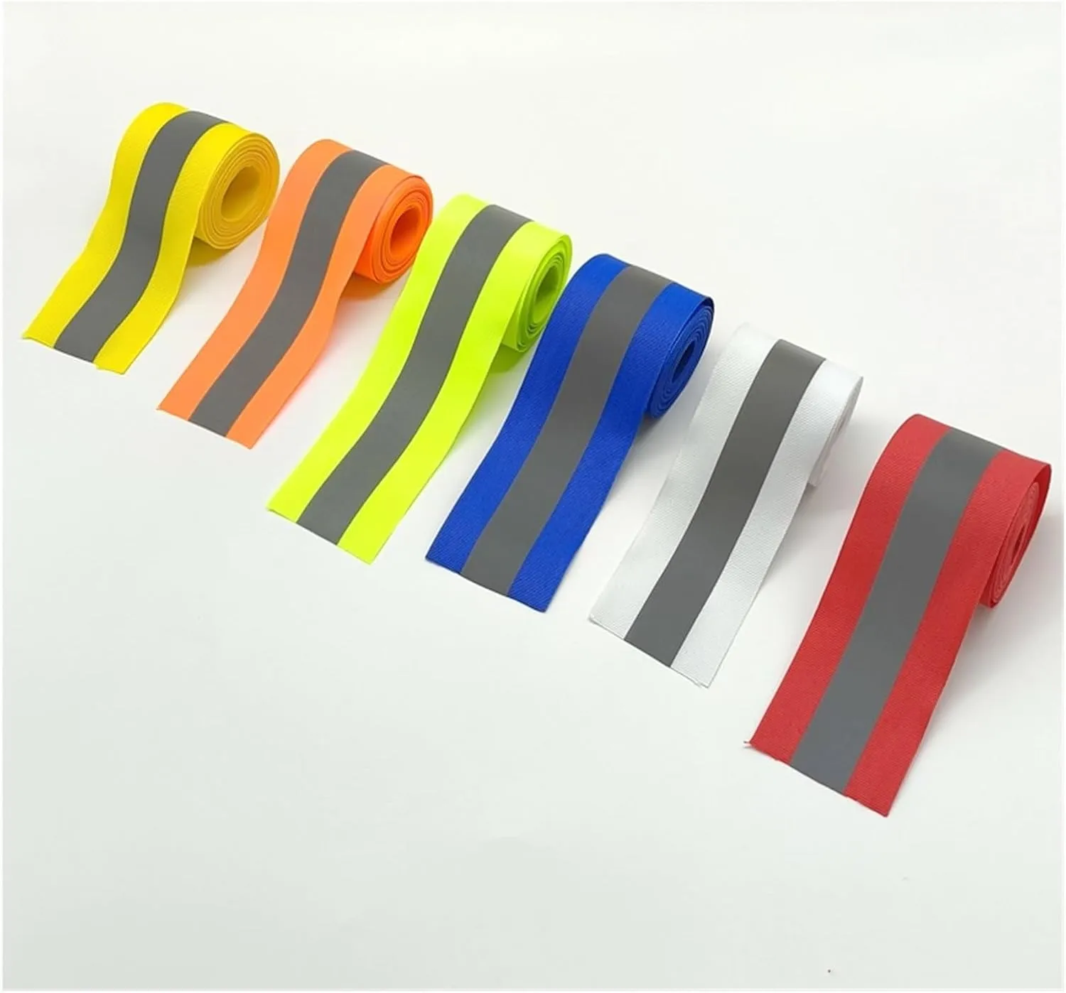 50mm Wide Safety Reflective Webbing Sewn On Clothing DIY for Selecting Safety Fabric Webbing Decorative Strips Sewn On Reflectiv(Light Blue 5cmX5m)