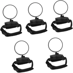 5pcs Wristband Rear View Mirror Rotatable Cycling Accessory for Enhanced Safety Lightweight Reflective Design for Nighttime Visibility Fit for Outdoor Riding