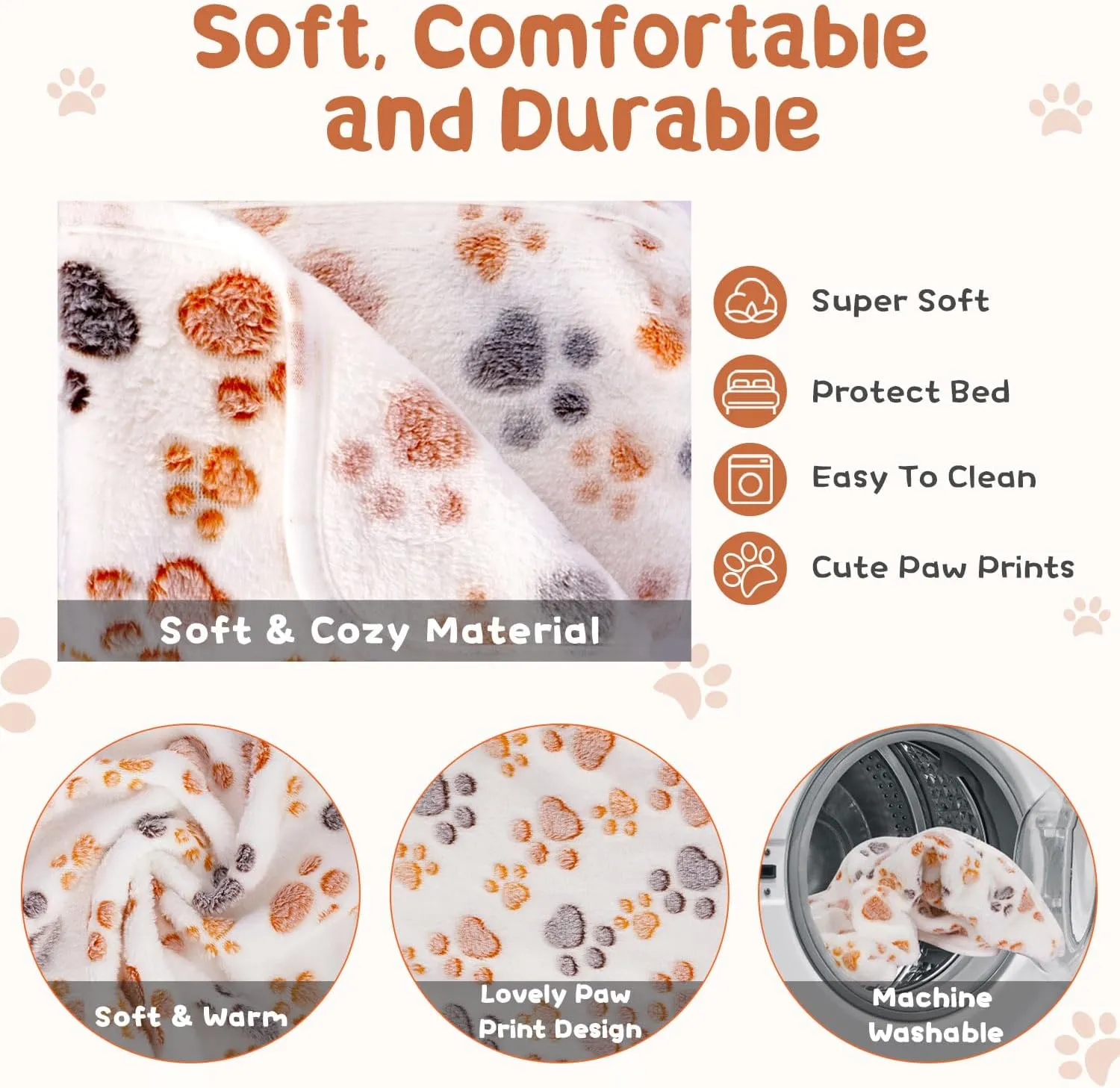 6 PCS Guinea Pig Fleece Cage Liners, Washable Guinea Pig Blankets Reusable Cage Accessories for Small Animal Hamster Rabbit Chinchilla Hedgehog (26x14 Inch)