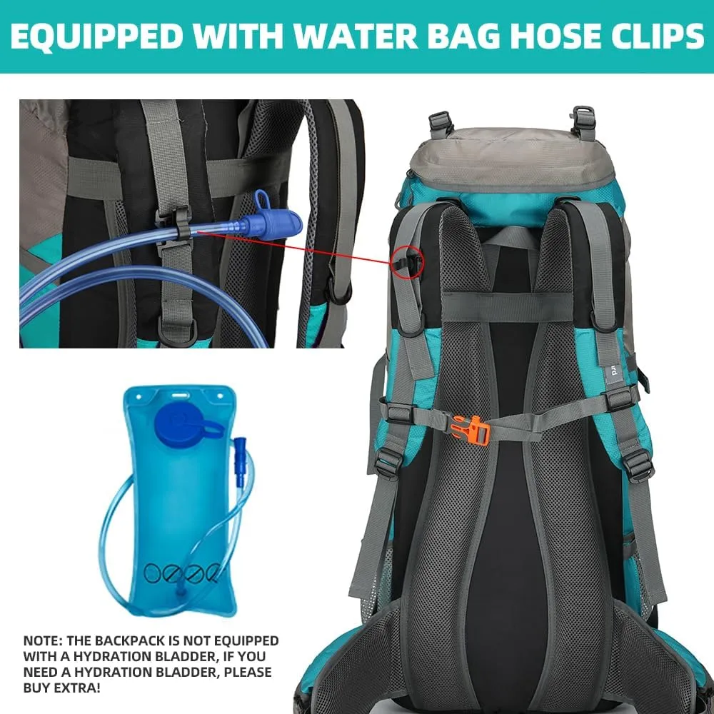 70L Camping Hiking Backpack with Rain Cover Waterproof Backpacking Backpack for Hiking Treeking Climbing Outdoor