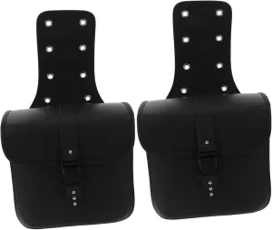 ABOOFAN 1Pair Motorcycle Saddlebag Mini Side Bags Handlebar Storage for Motorbike Durable Black Design Convenient Left Right for Riding Essentials