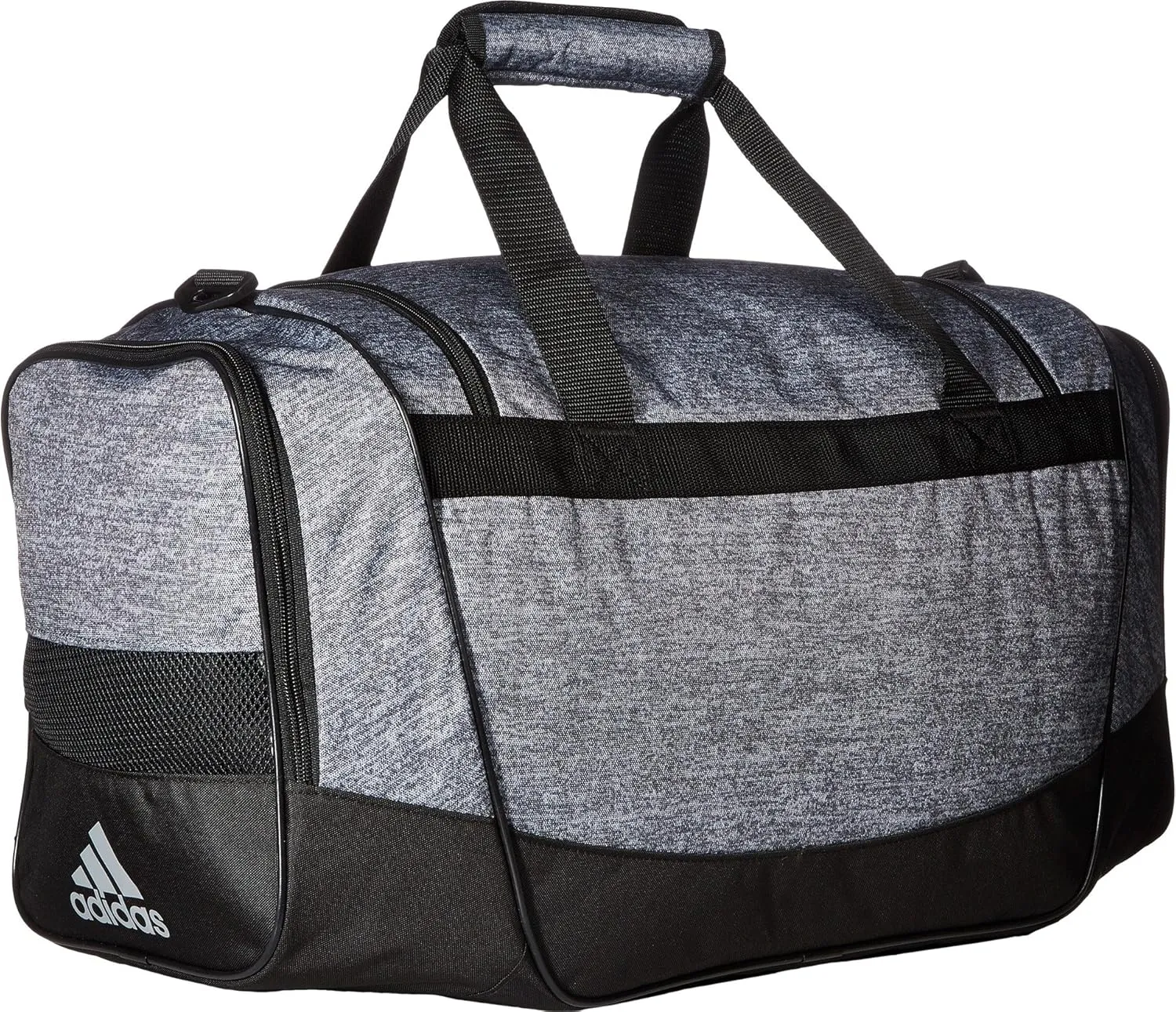 adidas Unisex Defender II Medium Duffel Bag, Jersey Onix/Black/Light Onix, ONE SIZE