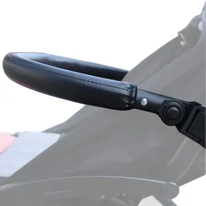Adjustable Stroller Bumper Bar Handlebar Compatible for Babyzen YOYO /YOYO6 / YOYO2 (PU Leather)