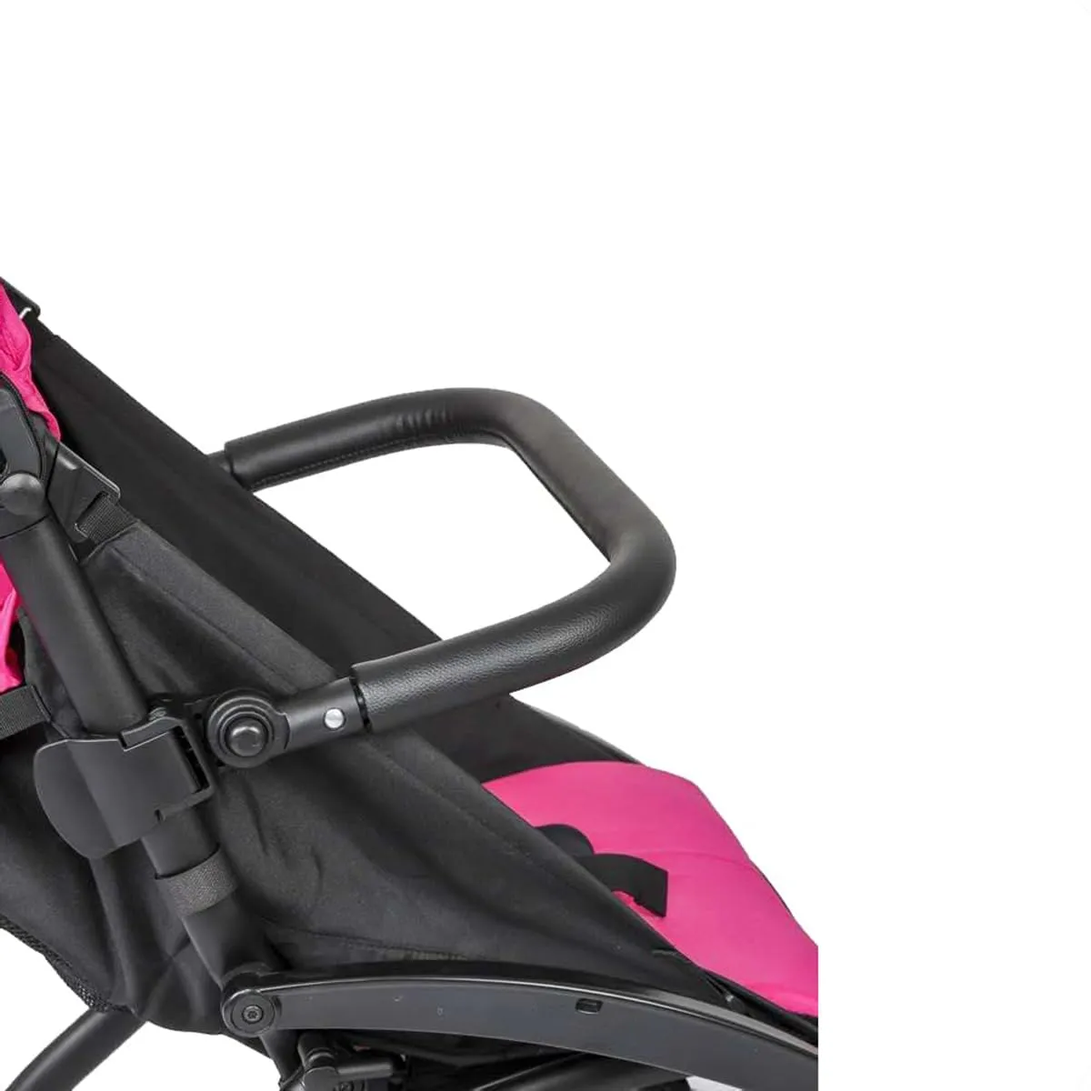 Adjustable Stroller Bumper Bar Handlebar Compatible for Babyzen YOYO /YOYO6 / YOYO2 (PU Leather)