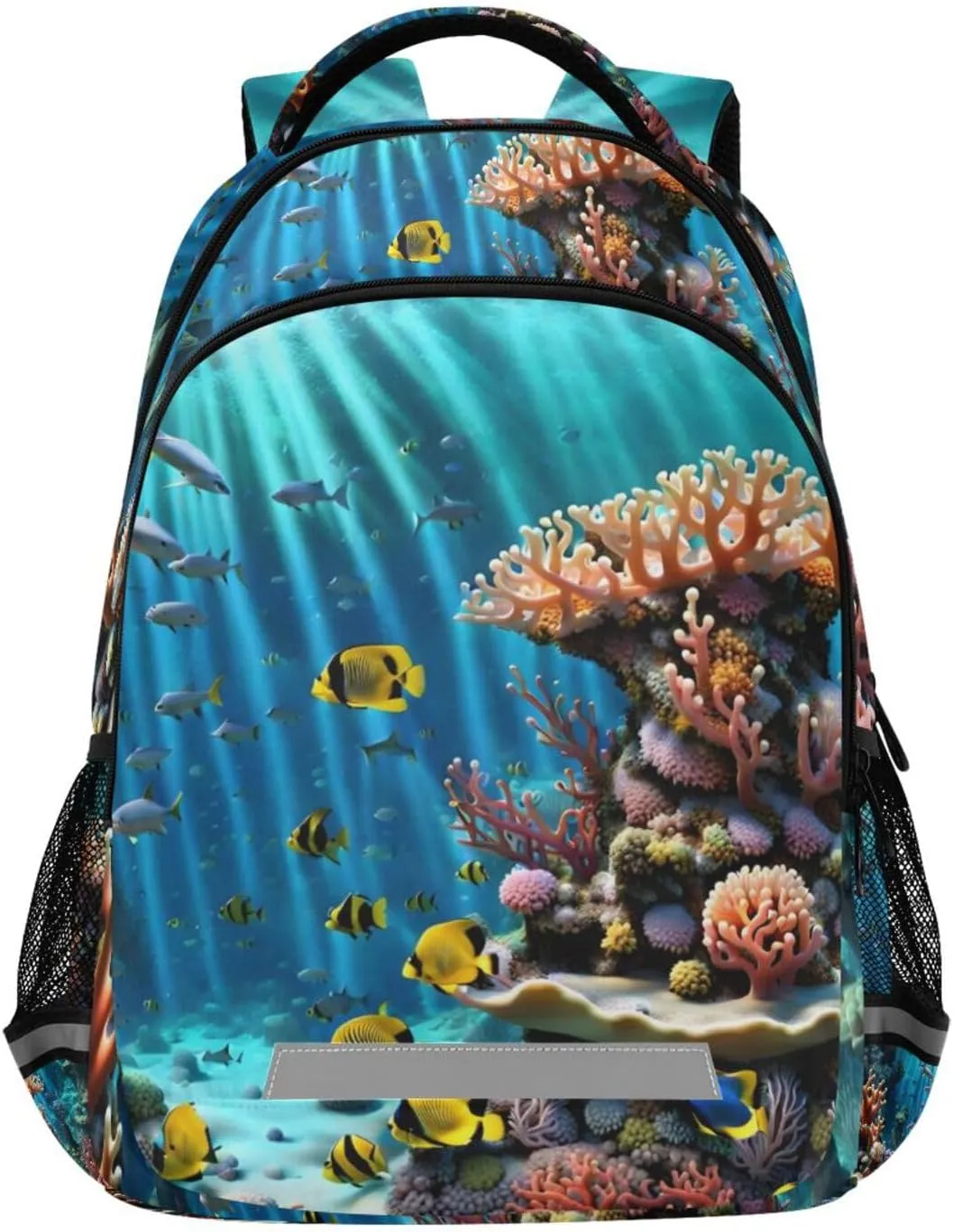 AIXIWAWA Seafloor Backpack for Travel Hiking, Unisex Laptop Backpack Daypacks with Padded Straps and Back 11.6×4.9×16.7 IN