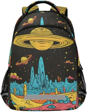 AIXIWAWA Travel Backpack Distant Planet Print for Women Men, Laptop Backpack Daypacks with Padded Straps and Back 11.6×4.9×16.7 IN