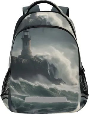AIXIWAWA Travel Backpack Observation Tower Print for Women Men, Laptop Backpack Daypacks with Padded Straps and Back 11.6×4.9×16.7 IN