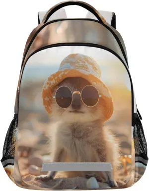 ALAZA Cute Little Chipmunk Wearing Sunglasses and A Hat Backpacks Travel Laptop Daypack School Book Bag for Men Women Teens Kids