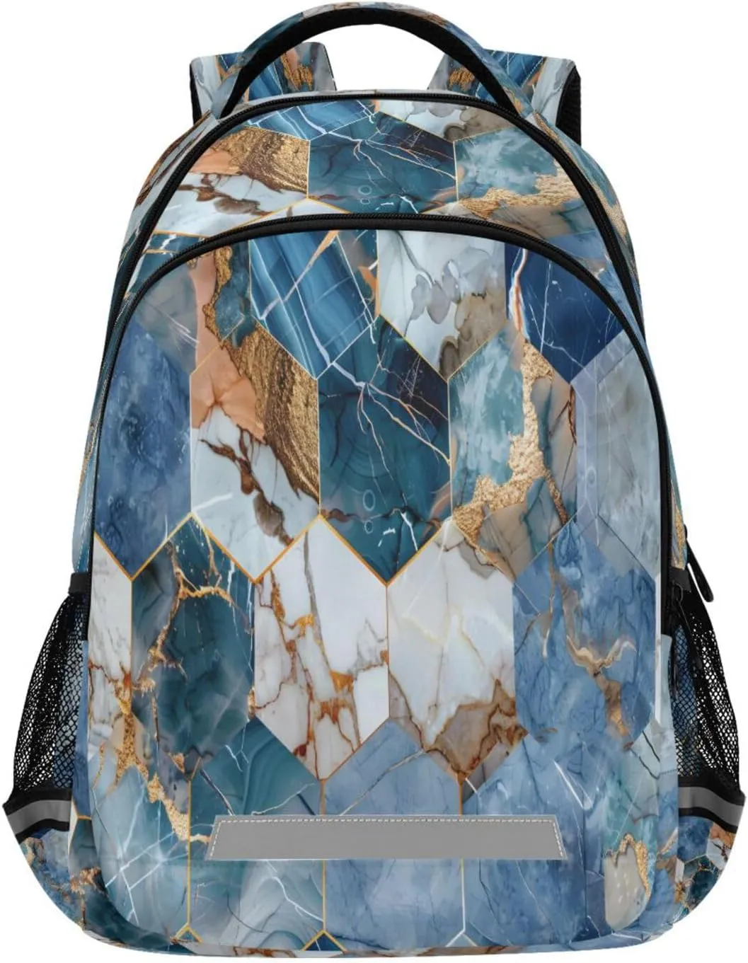 ALAZA Hexagonal Tile Backpacks Travel Laptop Daypack School Book Bag for Men Women Teens Kids