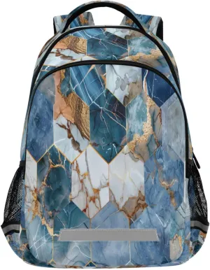ALAZA Hexagonal Tile Backpacks Travel Laptop Daypack School Book Bag for Men Women Teens Kids