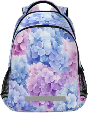 ALAZA Hydrangeas Backpacks for Girls Boys Kids Travel Laptop Daypack School Book Bag for Teens