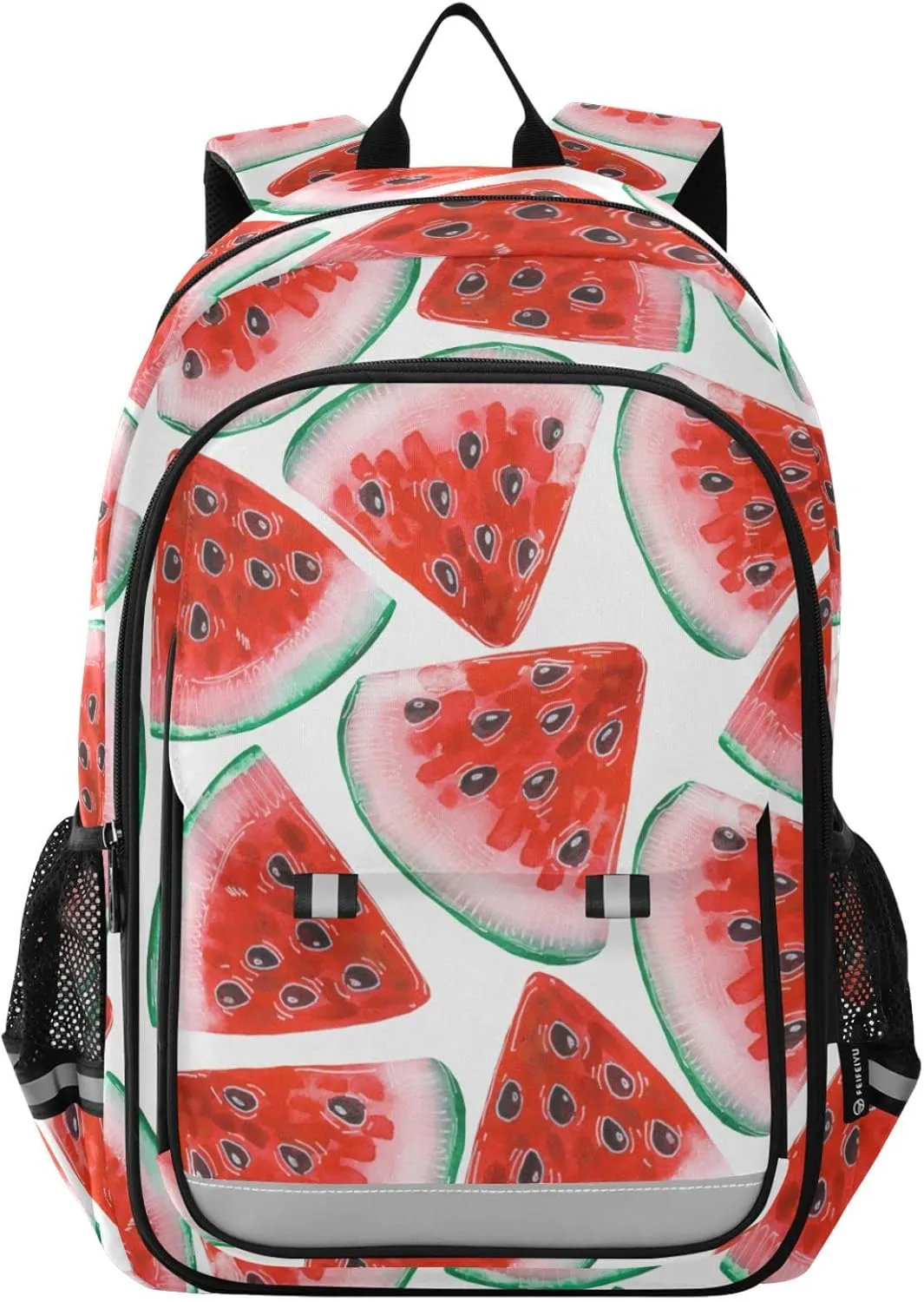 ALAZA Red Tasty Watermelons Slices Casual Daypacks Bookbag Bag