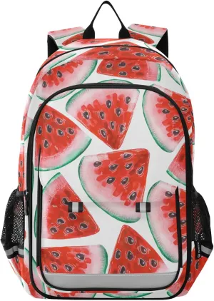 ALAZA Red Tasty Watermelons Slices Casual Daypacks Bookbag Bag