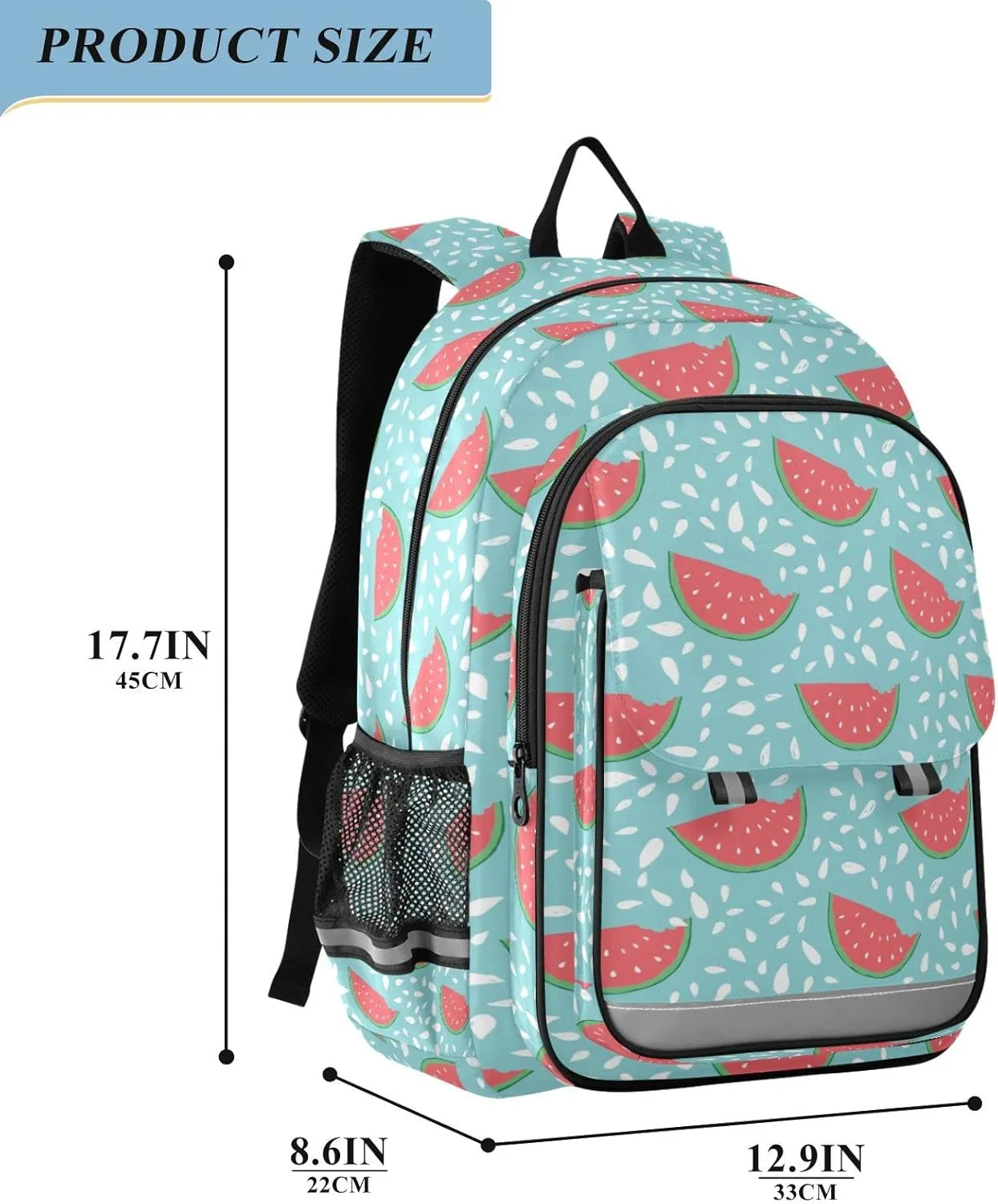 ALAZA Watermelon Hand Drawn Casual Daypacks Outdoor Backpack