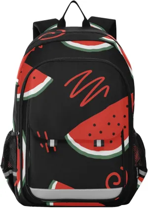 ALAZA Watermelon Slices and Doodles Casual Daypacks Bookbag Bag