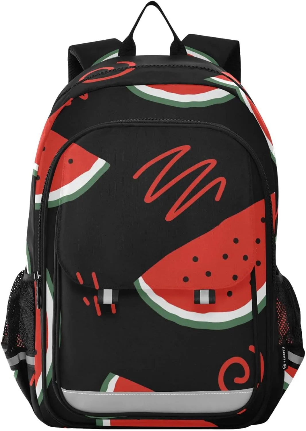 ALAZA Watermelon Slices and Doodles Casual Daypacks Bookbag Bag