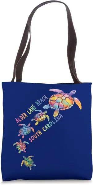 Alder Lane Beach South Carolina Sea Turtle Lover Beach Tote Bag