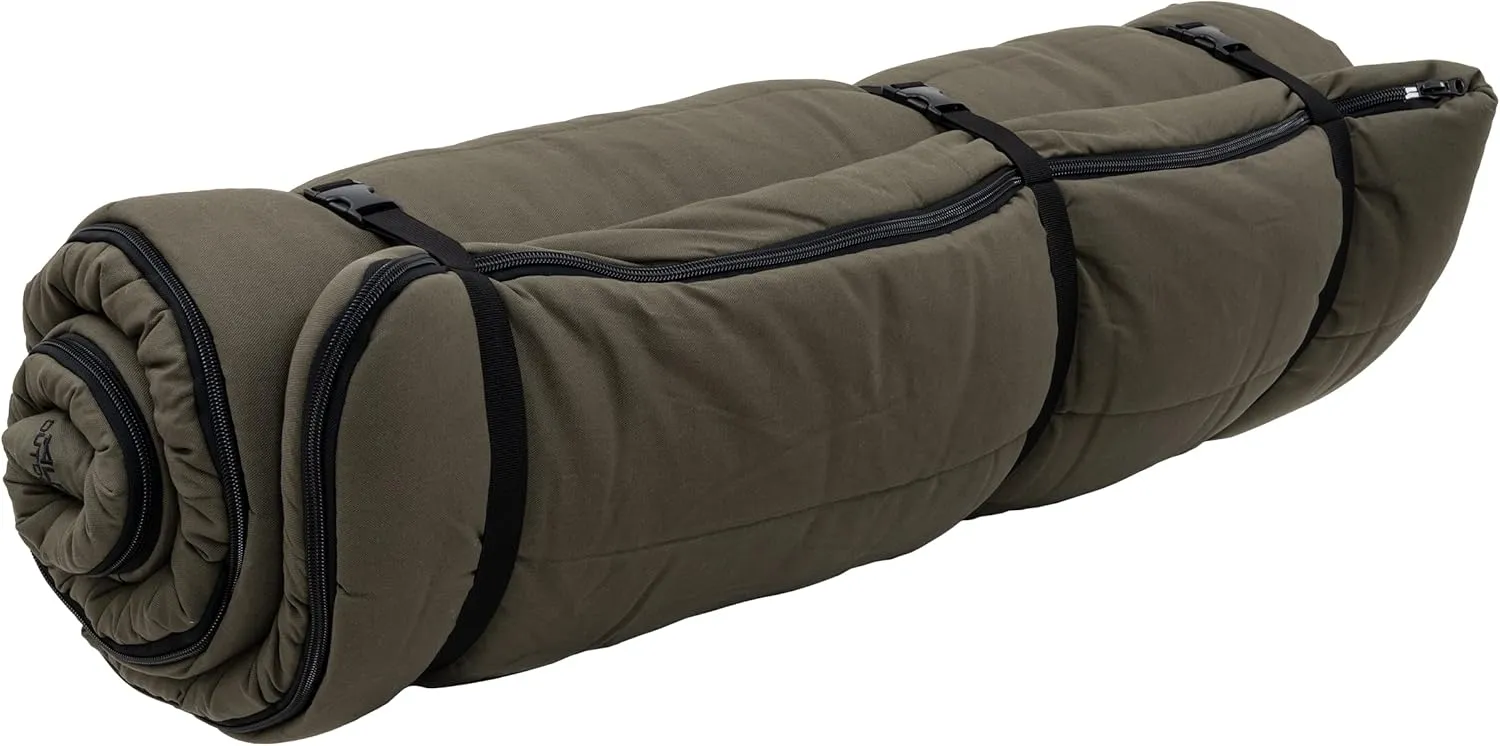ALPS OutdoorZ Redwood -25° Sleeping Bag, Plaid Flannel Lined, Cotton Canvas