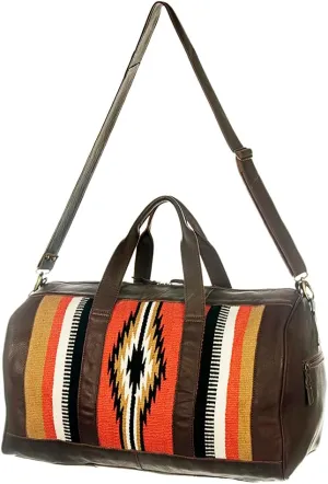 American Darling Duffel Saddle Blanket Genuine Leather Western Women Bag | Handbag | Leather Duffle Bag | Weekend Bag
