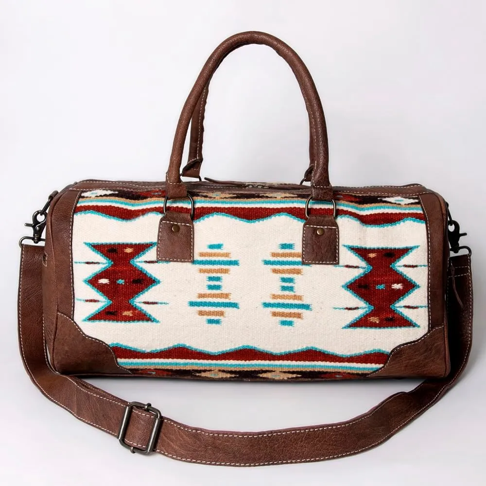 American Darling Duffel Saddle Blanket Genuine Leather Women Bag Western Handbag Purse