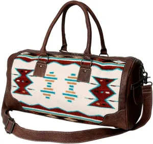 American Darling Duffel Saddle Blanket Genuine Leather Women Bag Western Handbag Purse