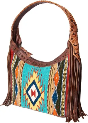 American Darling Hobo Hair On Genuine Leather women bag western handbag purse