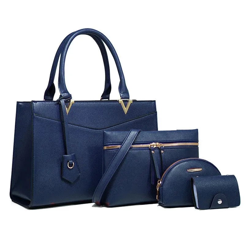 American fashion women's bags, cross-border handbags, large-capacity four-piece sets, cross-body bags, large bags, medium bags
