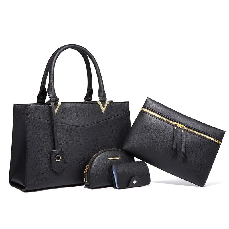 American fashion women's bags, cross-border handbags, large-capacity four-piece sets, cross-body bags, large bags, medium bags