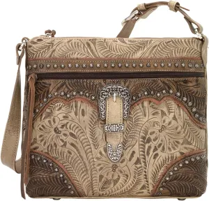 American West Ladies Saddle Ridge Zip Top Shoulder Bag