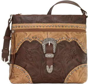 American West Ladies Saddle Ridge Zip Top Shoulder Bag