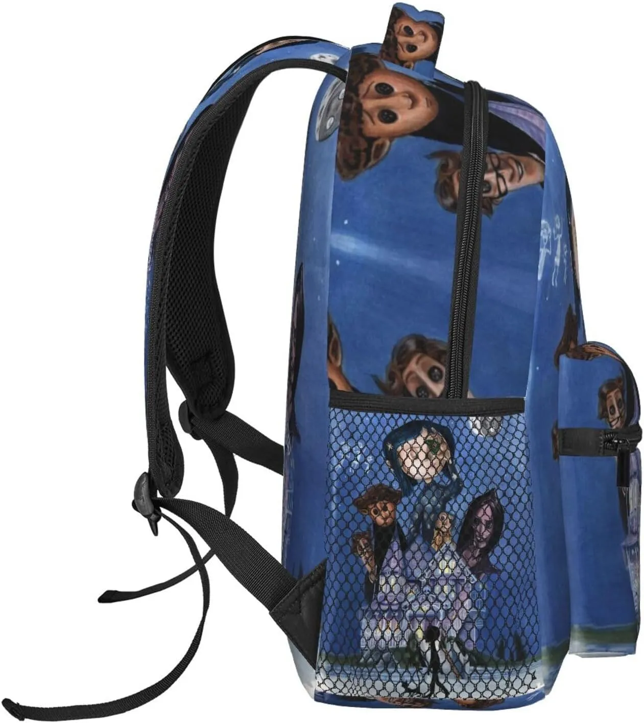Animated Cora'Lines Movie Backpack Horror Travel Casual Daypacks Lightweight Laptop Bags Outdoor Knapsack Multi-Function Bookbag