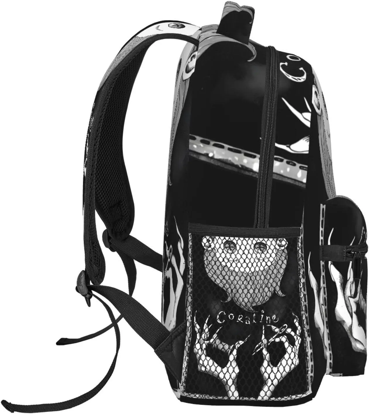 Animated Cora'Lines Movie Backpack Horror Travel Casual Daypacks Lightweight Laptop Bags Outdoor Knapsacks Multi-Function Bookbag