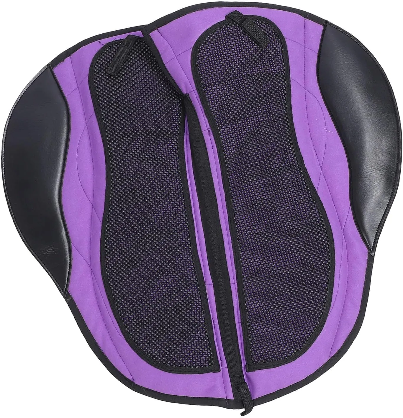 Anti Slip English Saddle Pad,Non Slip Equestrian Horse Saddle Pad Thickened Lamb Fleece Breathable Shock Absorbing Microfiber Leather 70x36cm