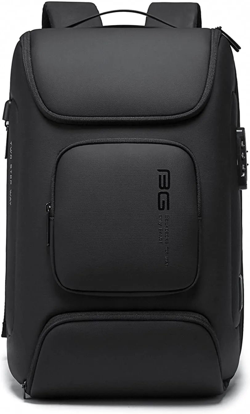 Anti-theft Backpack Business Laptop Handbag Travel Large Daypacks fits 15.6 Inch Laptop with USB Charging Port Computer Bag Bookbag for Women Men Waterproof Rucksack Black