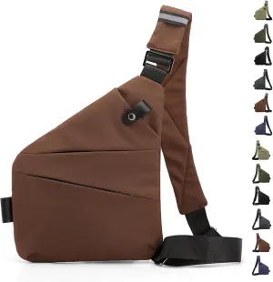 Anti Theft Crossbody Travel Bag for Women Men,Multi-pocket Crossbody Bag,Slim Sling Bag with Adjustable Strap