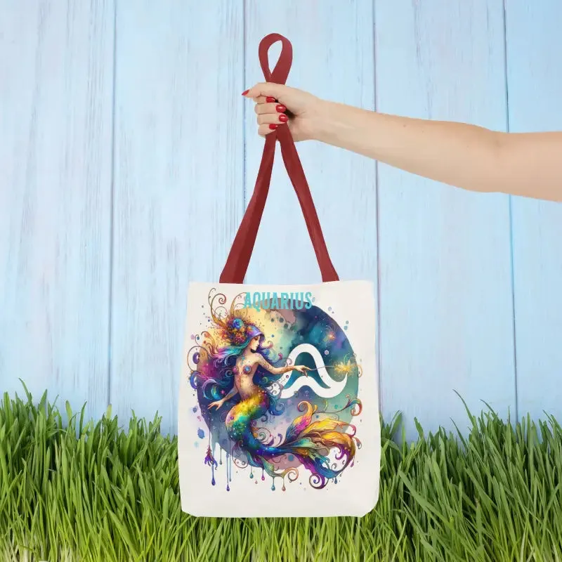 Aquarius Zodiac Tote Bag for Everyday Vibes