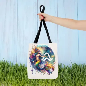 Aquarius Zodiac Tote Bag for Everyday Vibes